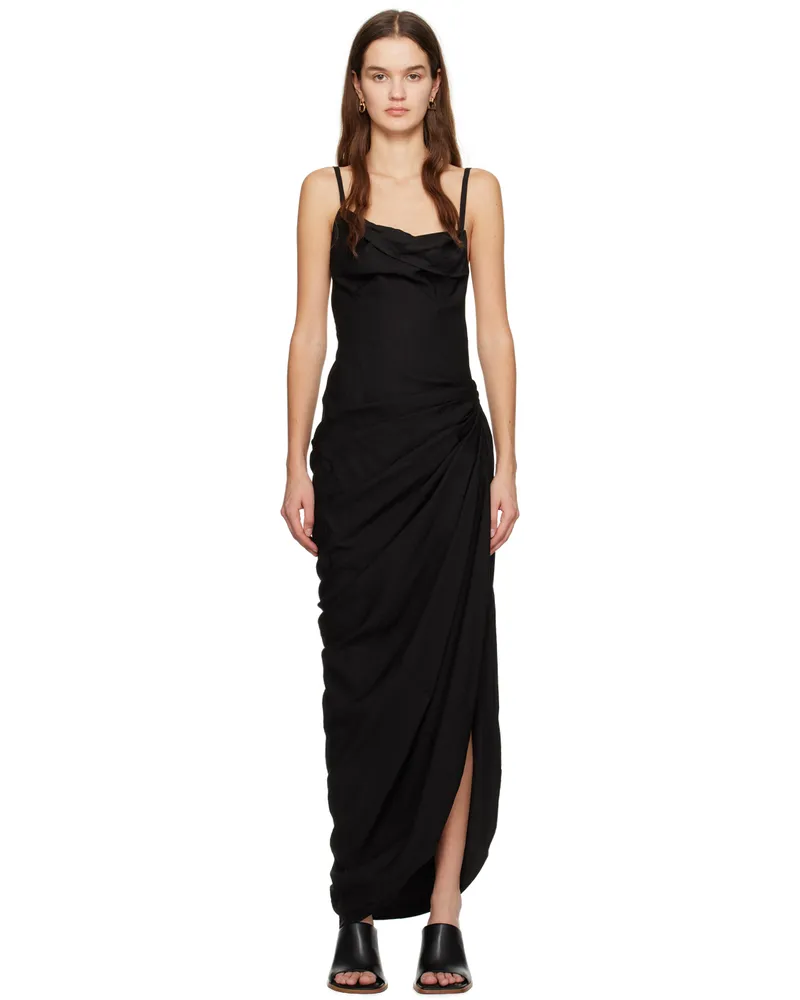 Jacquemus Black Les Classiques 'La robe Saudade longue' Maxi Dress 990