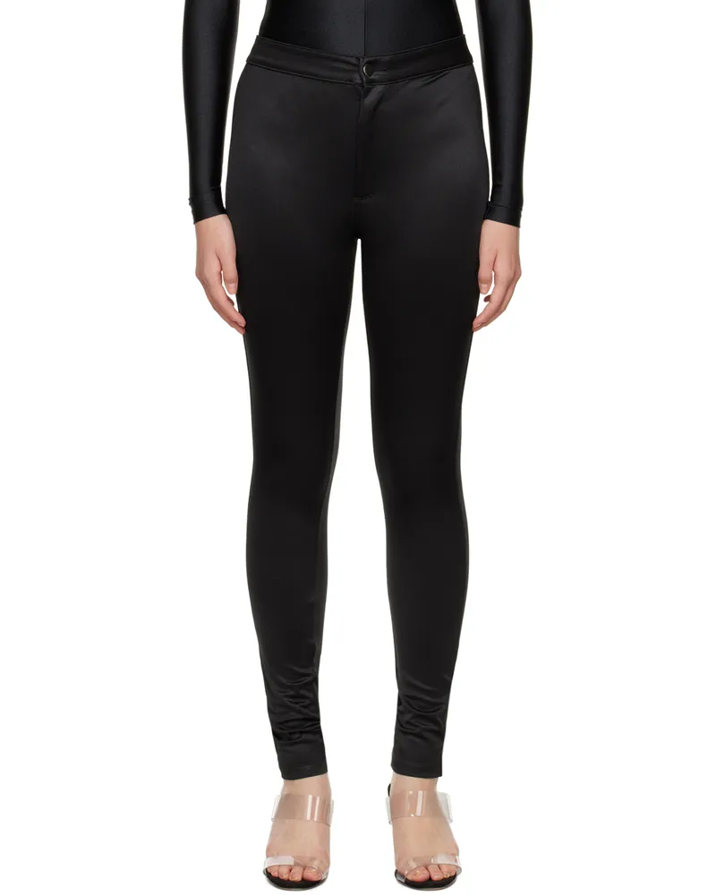 SKIMS Black Disco Trousers Onyx