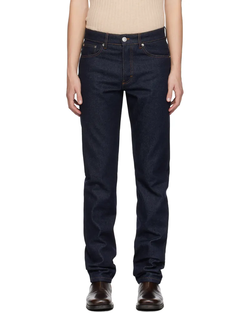 AMI Paris Blue Classic Fit Jeans Indigo