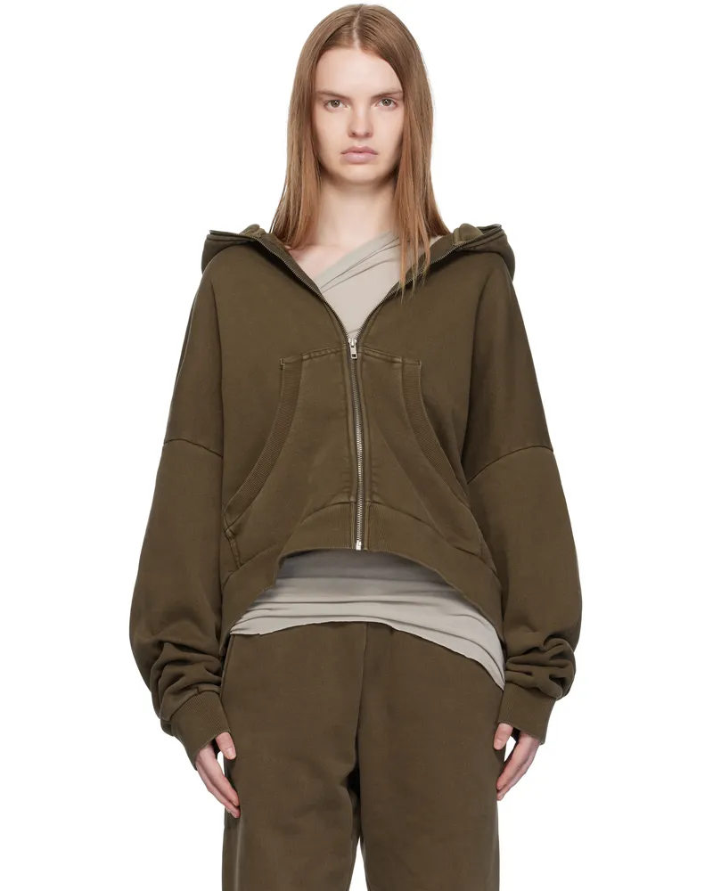 Entire Studios Brown Eternal Zip Hoodie Brunette