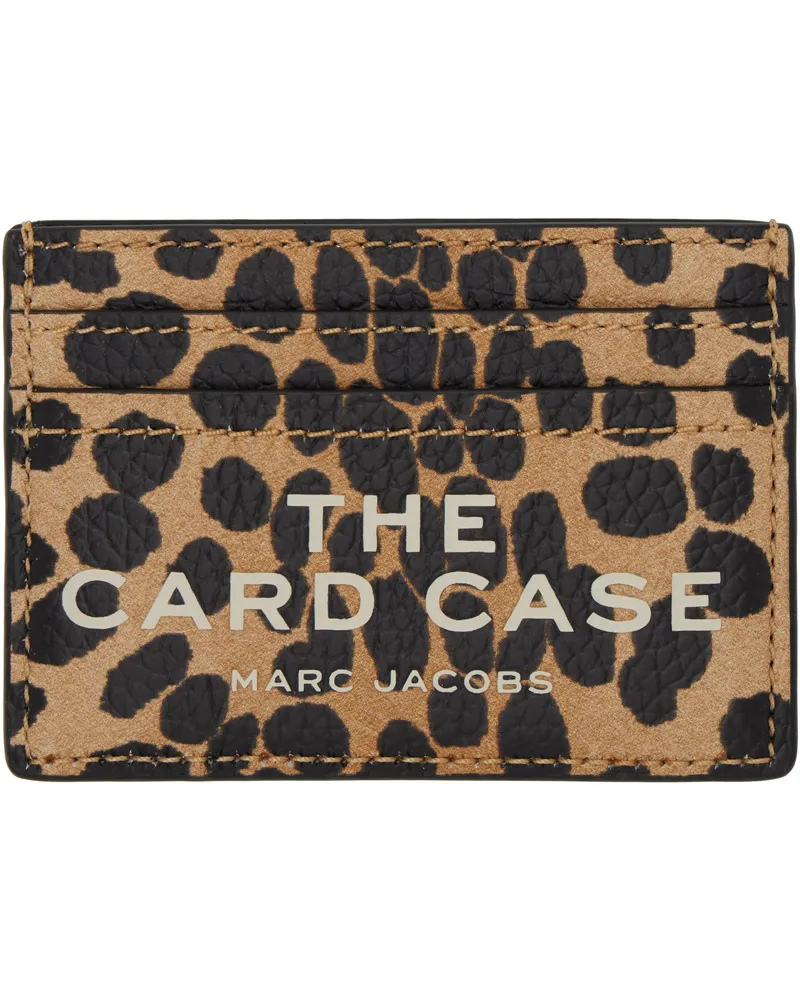 Marc Jacobs Beige & Black 'The Leather Card Case' Card Holder 002