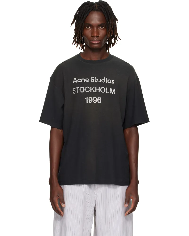Acne Studios Black Logo T-shirt Bm0