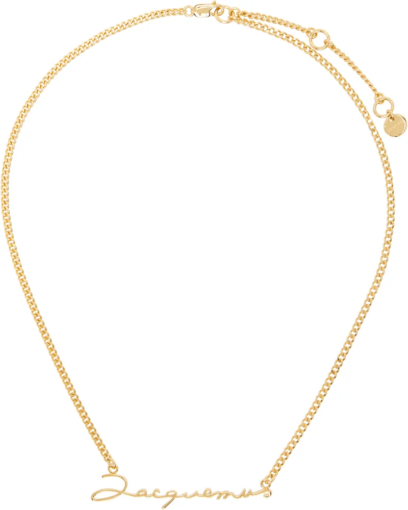 Jacquemus Gold 'The Jacquemus' Necklace 280