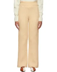 Nanushka Beige Wool Shad Lounge Pants Cream