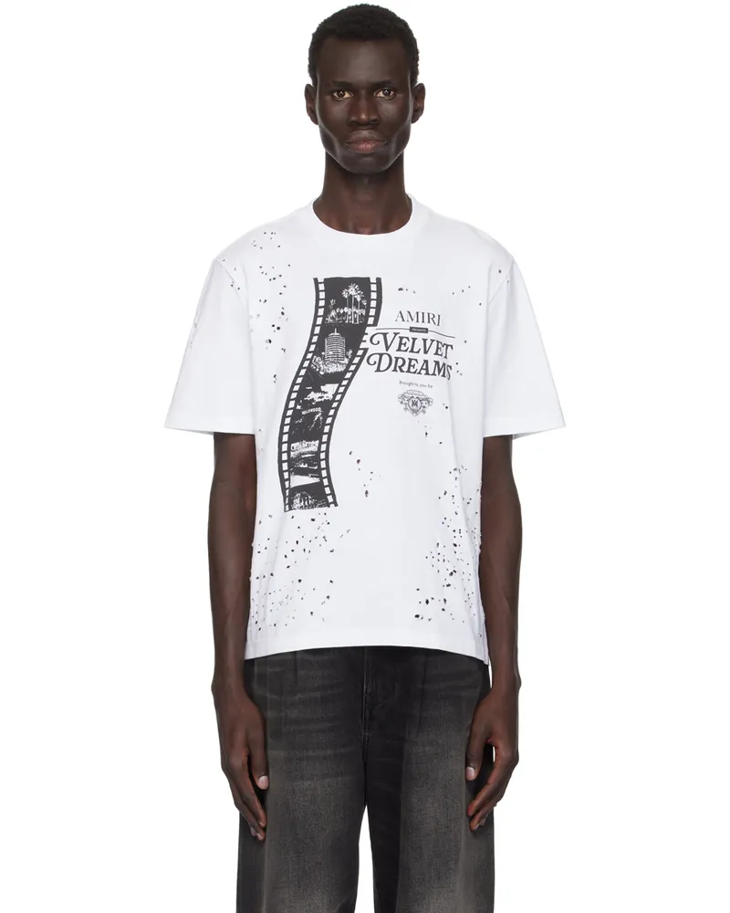 Amiri White Film Shotgun T-shirt White