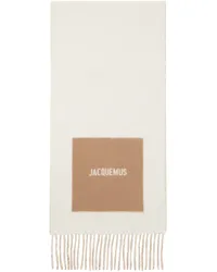 Jacquemus Off-White La Casa 'L'écharpe Rond Carré' Scarf Multi-beige