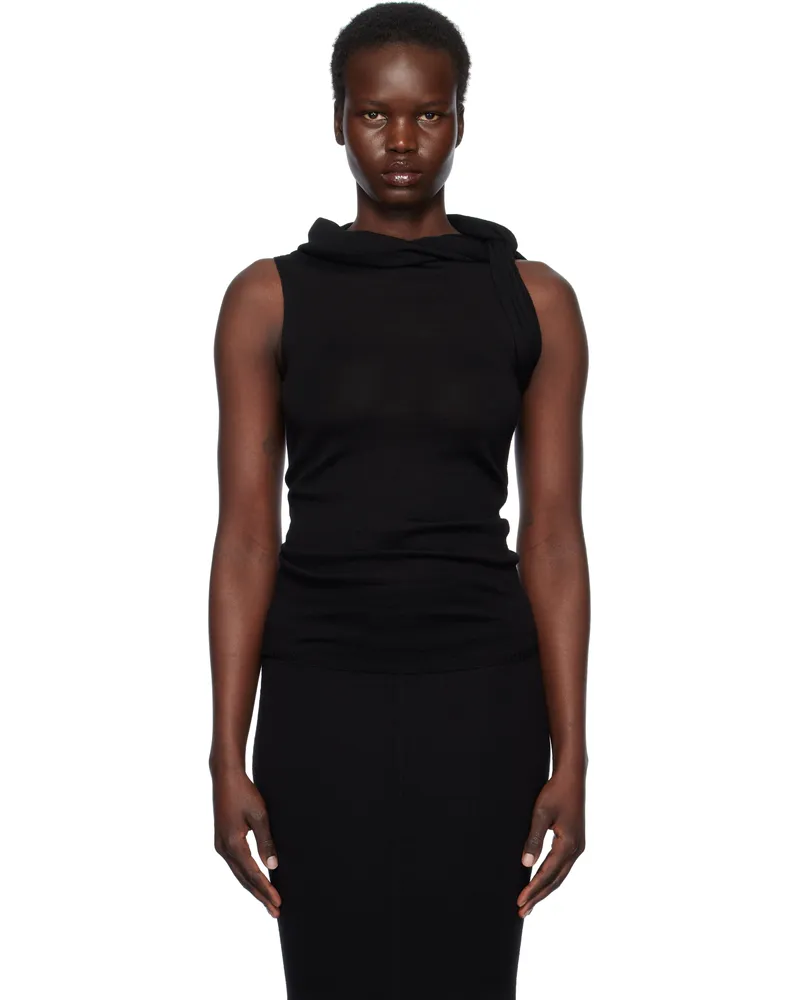 Rick Owens Black Hollywood Banded Tank Top 09