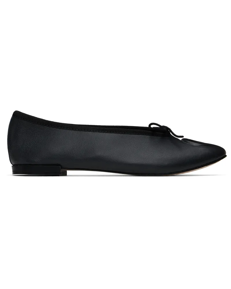 Marine Serre Black Repetto Edition Lilouh Soft Nappa Ballerina Flats Bk99