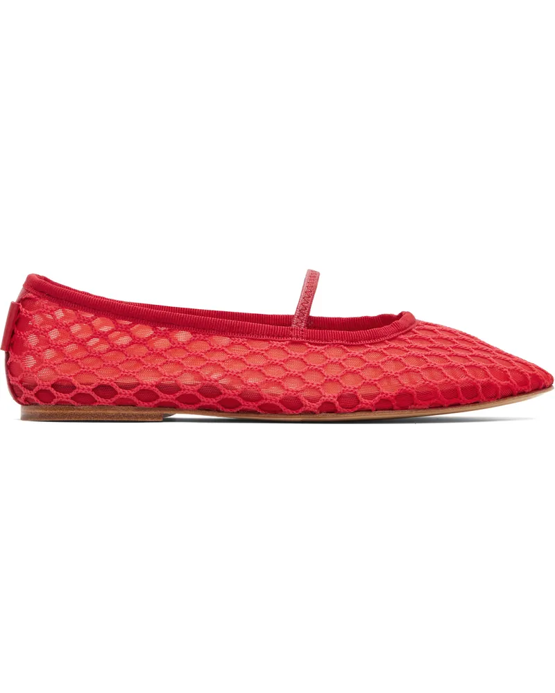 A.P.C. Red Swan Ballerina Flats Gaa­-rouge