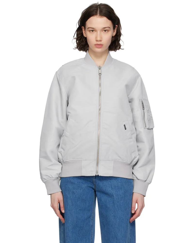 Carhartt WIP Gray Otley Bomber Jacket Sonic