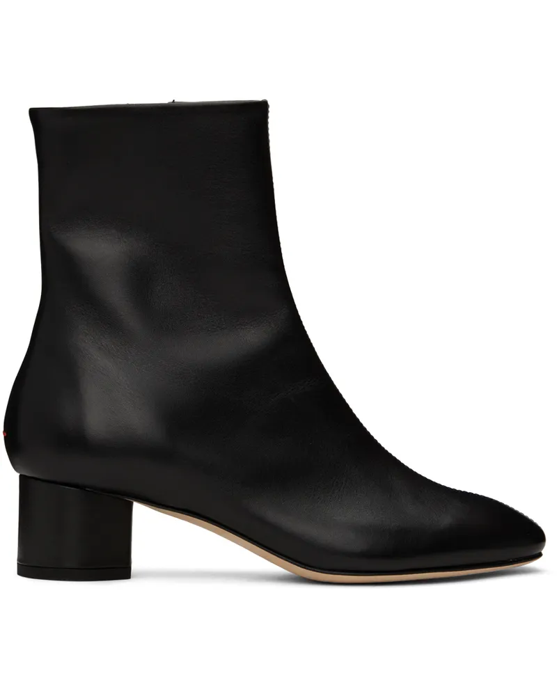aeyde Black Allegra Ankle Boots Black