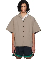 kolor Taupe Layered Shirt A-greige