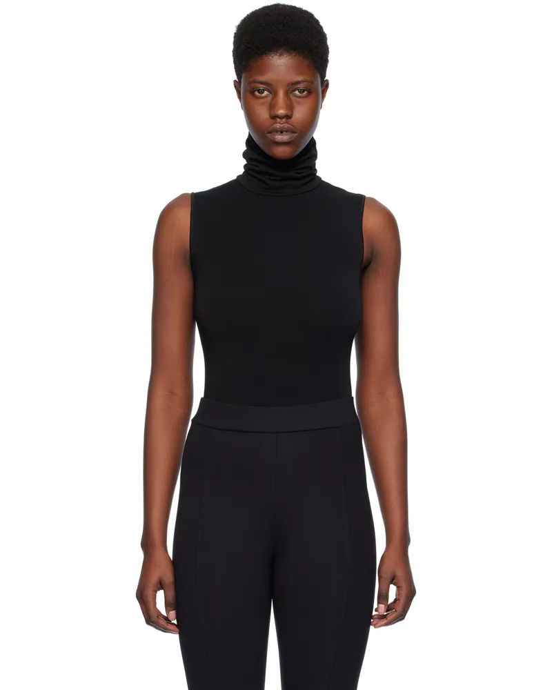 Wolford Black String Bodysuit 7005