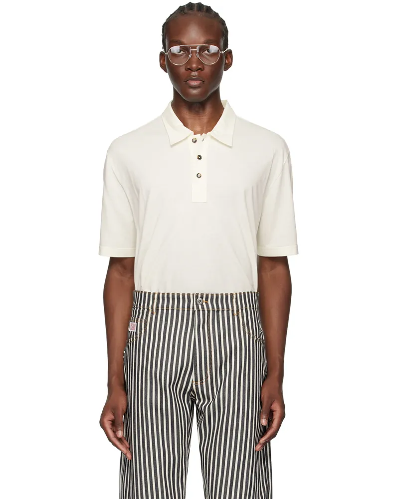 Bottega Veneta Off-White Light Polo Dove