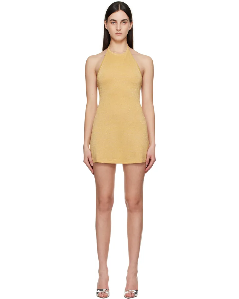 Miaou Gold Bianca Minidress Gold