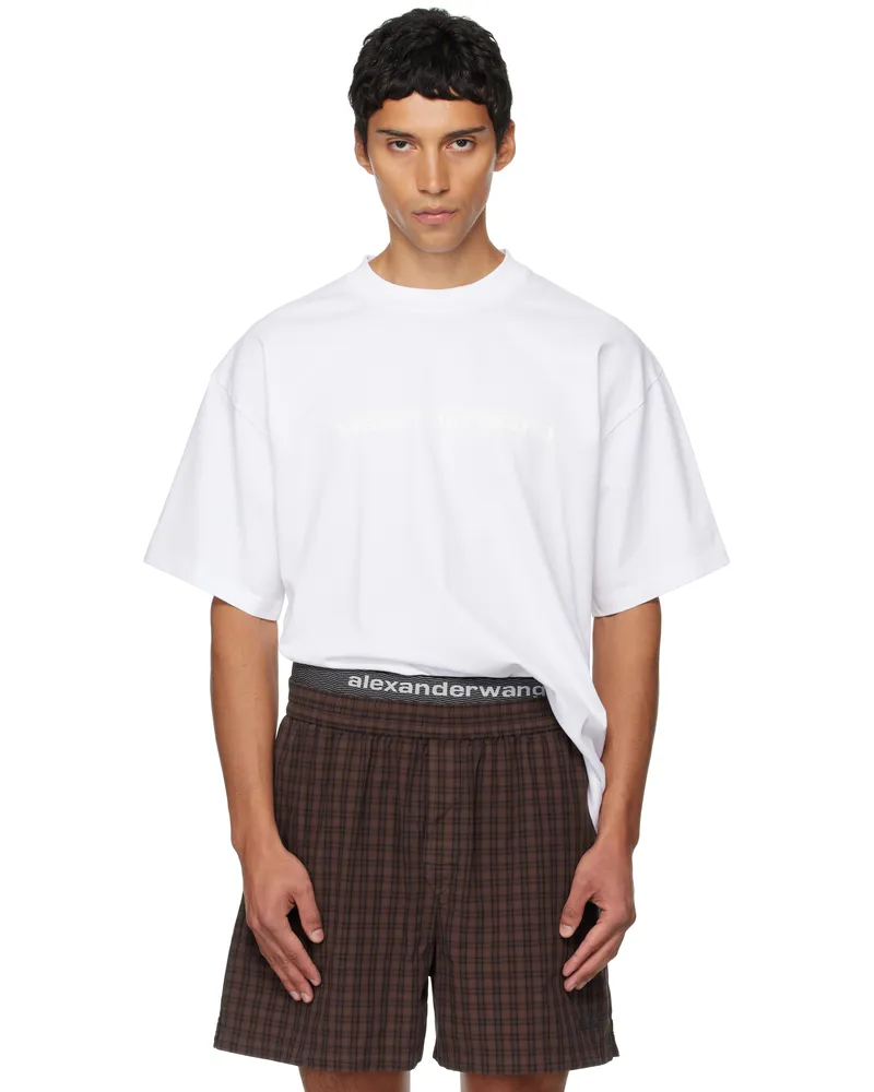 Alexander Wang White Short Sleeve T-shirt 120