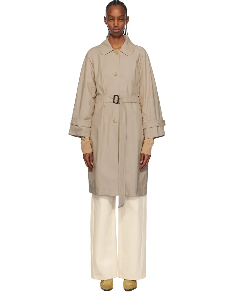 Max Mara Beige Ftrench Trench Coat 13