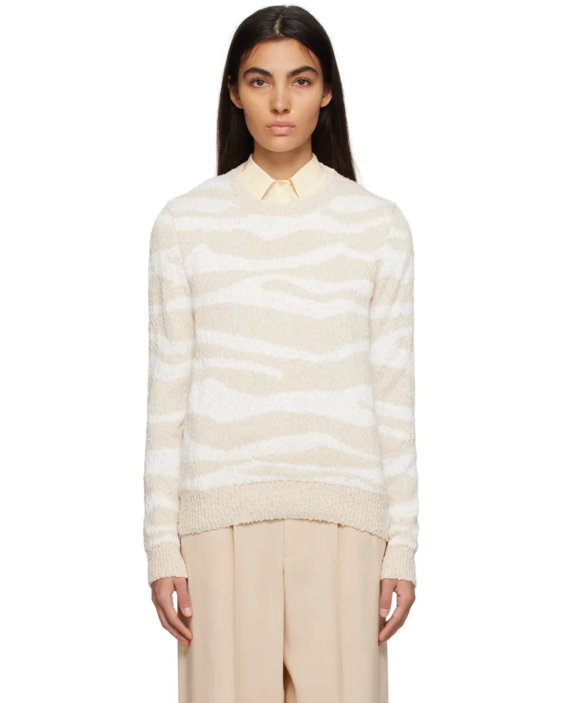 A.P.C. Beige Alastor Sweater Aad