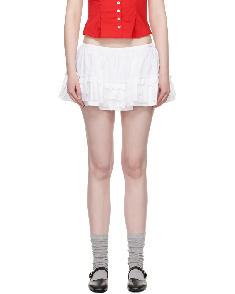 Sandy Liang White Coli Skort White