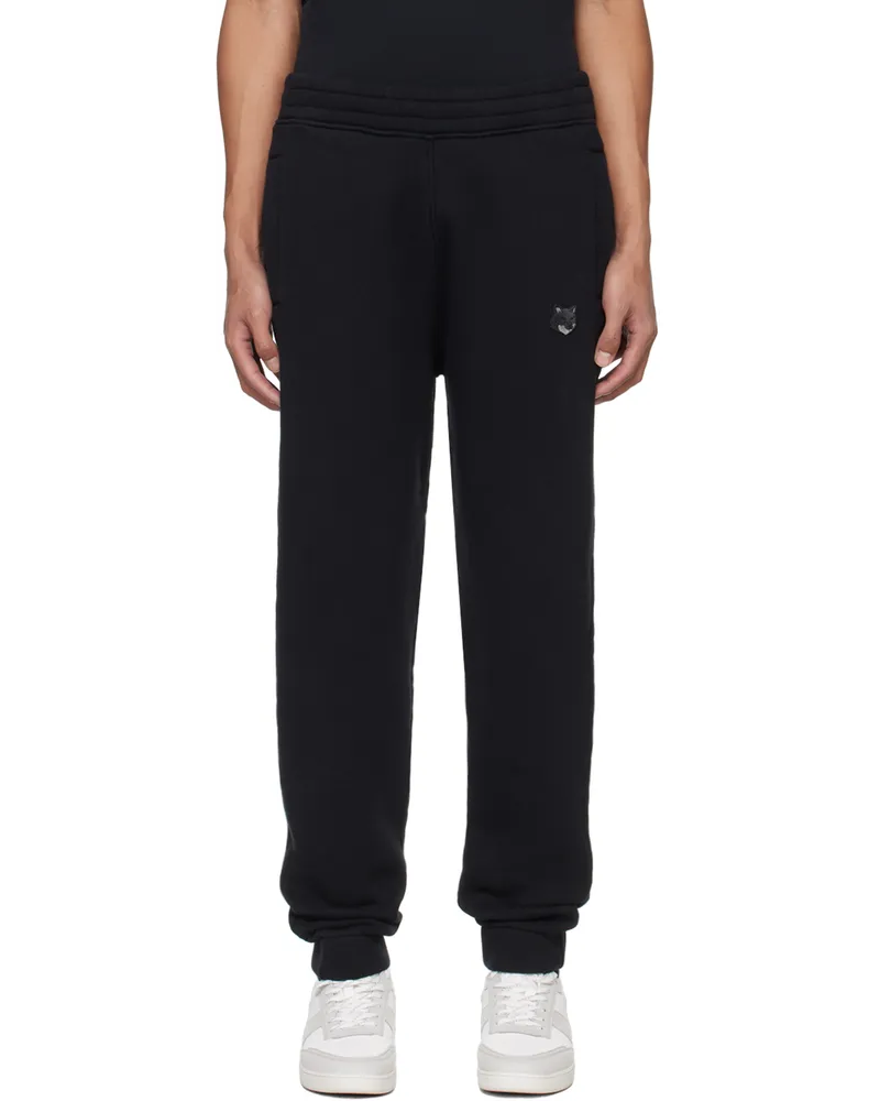 Kitsuné Black Bold Fox Head Sweatpants Pblack