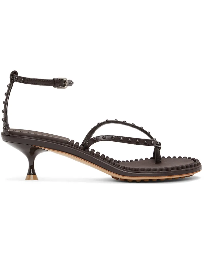 Bottega Veneta Brown Lagoon Bubble Low Sandals 2113
