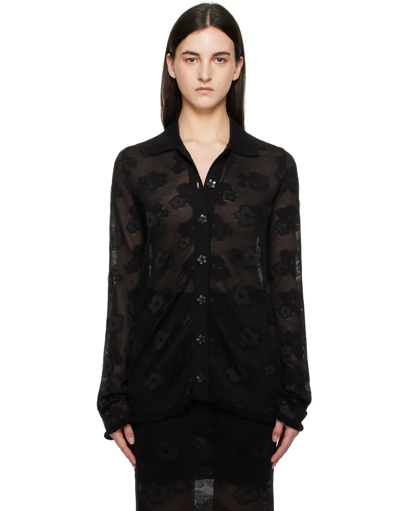 Cecilie Bahnsen Black Petra Cardigan Black