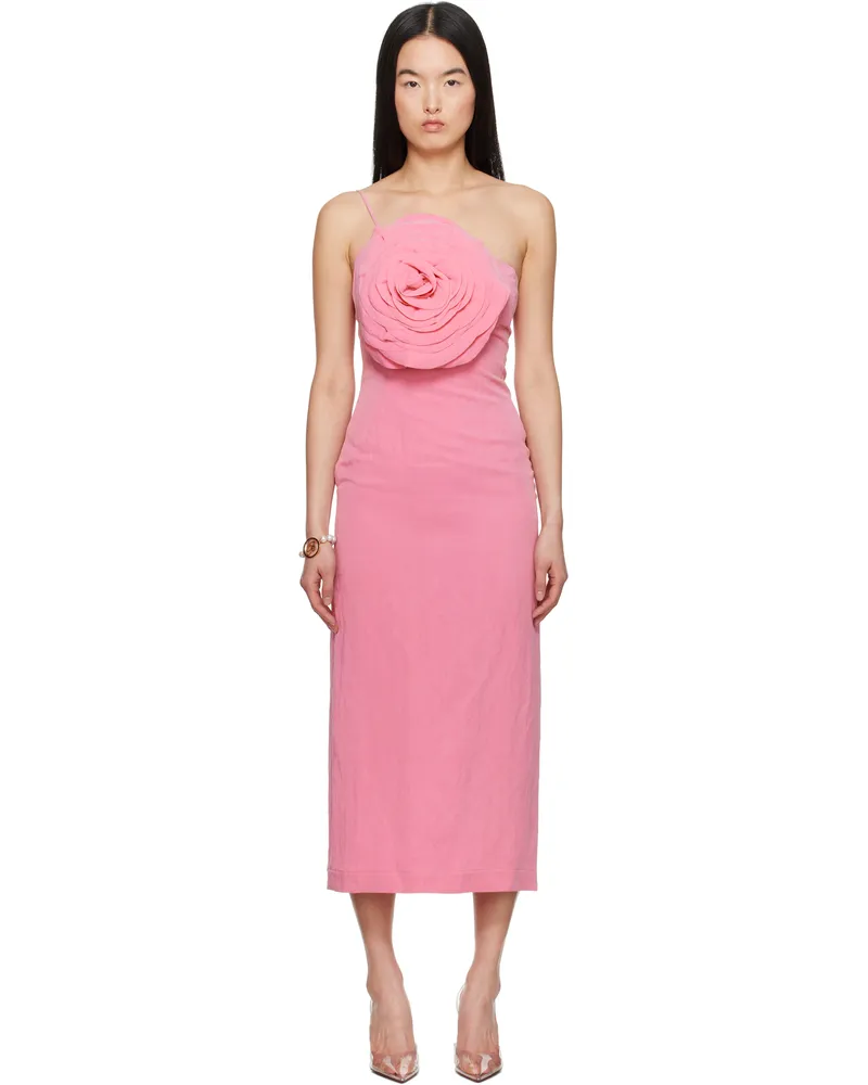 Blumarine Pink Sheath Midi Dress N0729