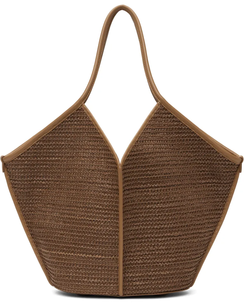 HEREU Tan Calella Raffia Tote Tan