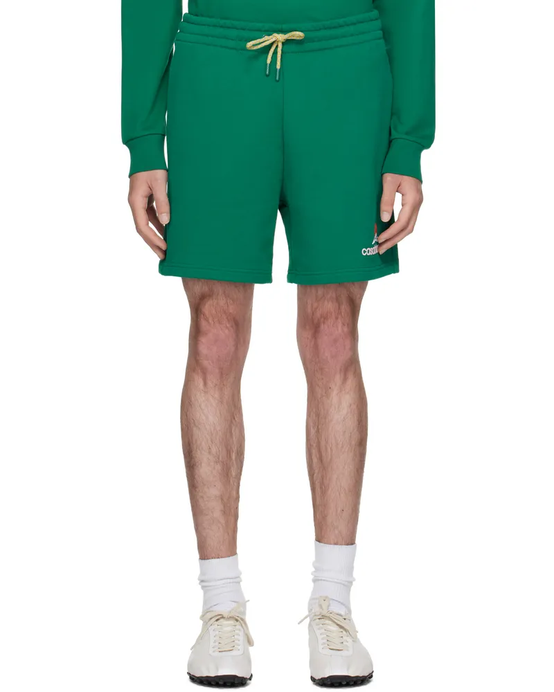 Casablanca Paris Green Montagne Sweat Shorts Casablanca