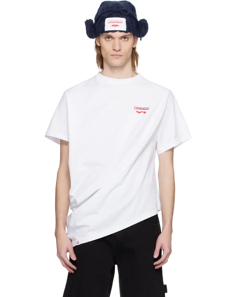 Charles Jeffrey Loverboy White Topsy Turvy T-shirt White