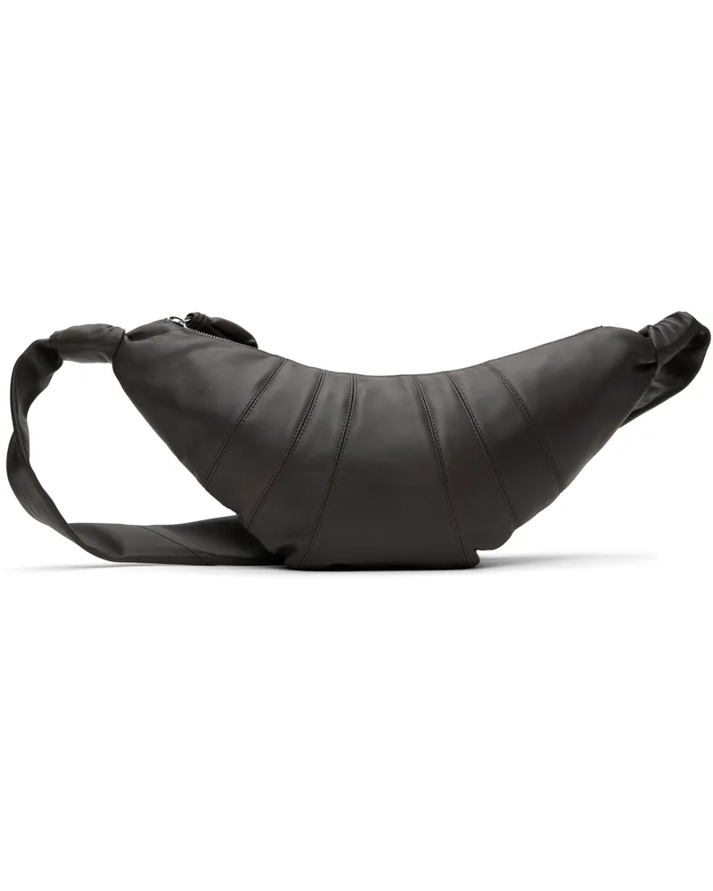 Christophe Lemaire Brown Medium Croissant Bag Gr102