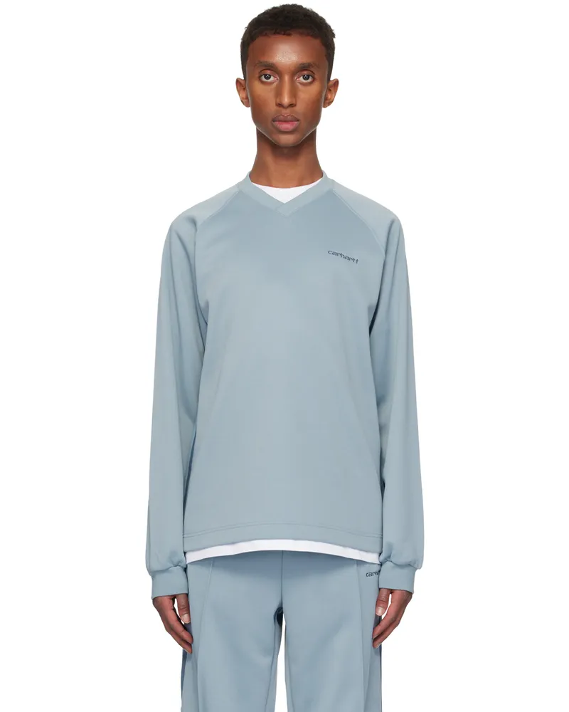 Carhartt WIP Blue Bolan V-Neck Sweatshirt 2jnxx