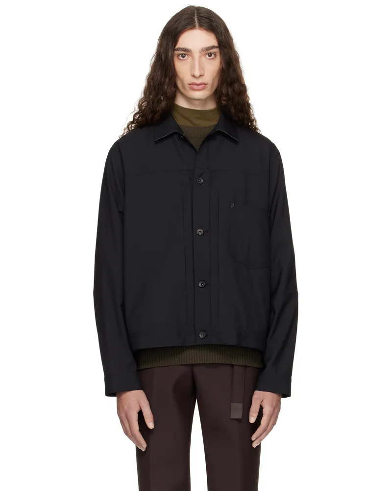 Sacai Black Suiting Jacket 001