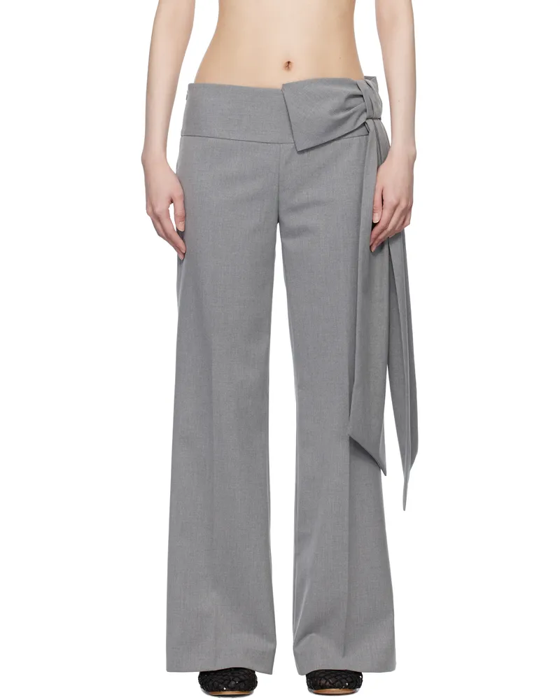 Sandy Liang Gray Suno Trousers Grey