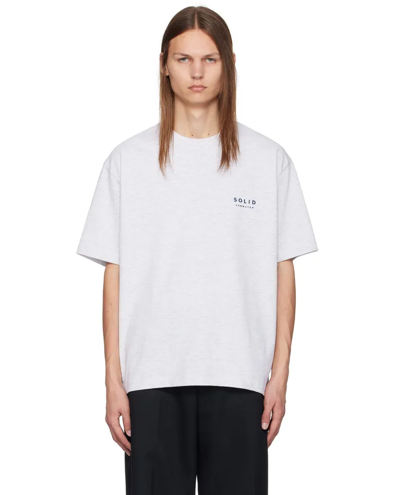 SOLID HOMME Gray 'Commuter' T-Shirt 732g