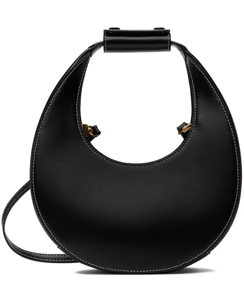STAUD Black Mini Moon Bag Black