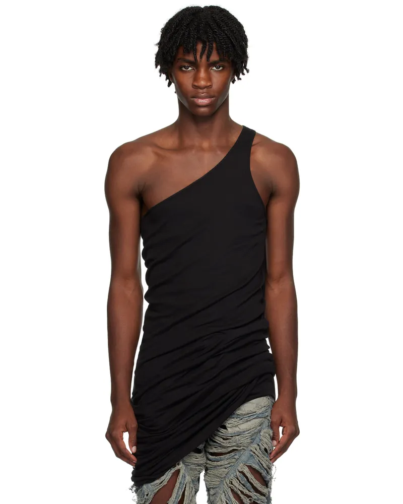 DRKSHDW by Rick Owens Black Double Ziggy Banana Tank Top Black