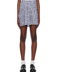 Étoile Isabel Marant White & Blue Violaine Miniskirt 30bu