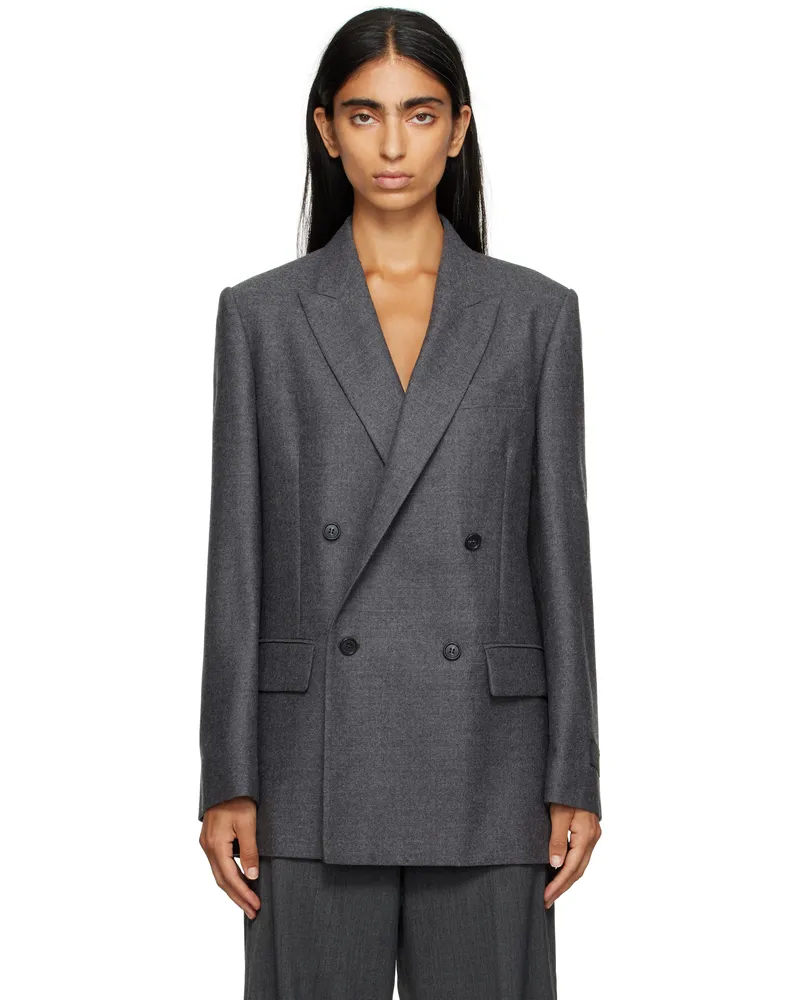 Maison Margiela Gray Wool Blazer 860m