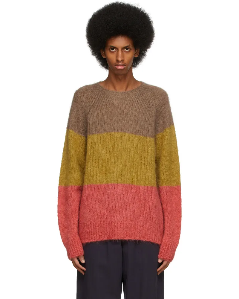 YMC Multicolor Mohair & Wool Boxy Sweater Multi