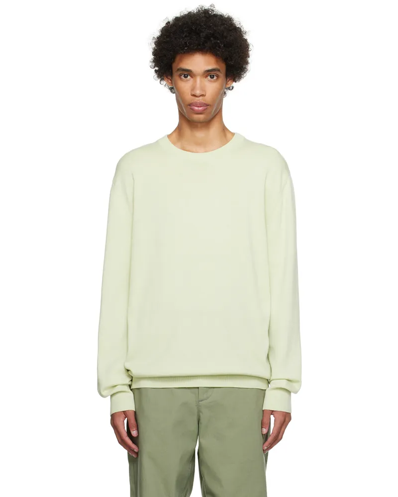 Jil Sander Green Crewneck Sweater 110