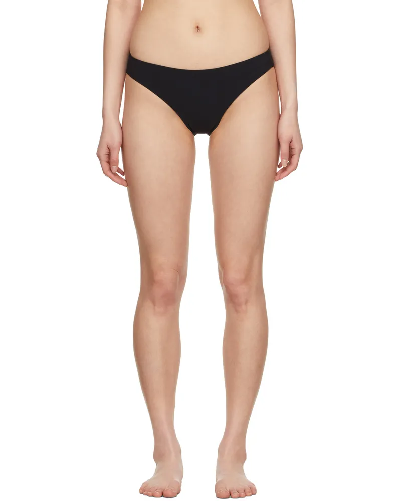 Filippa K Black Nylon Bikini Bottom Black