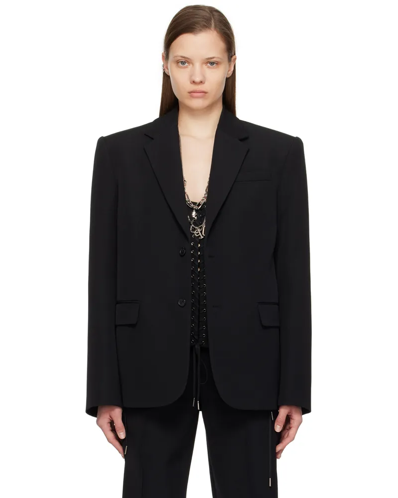 Jean Paul Gaultier Black Corseted Blazer 00