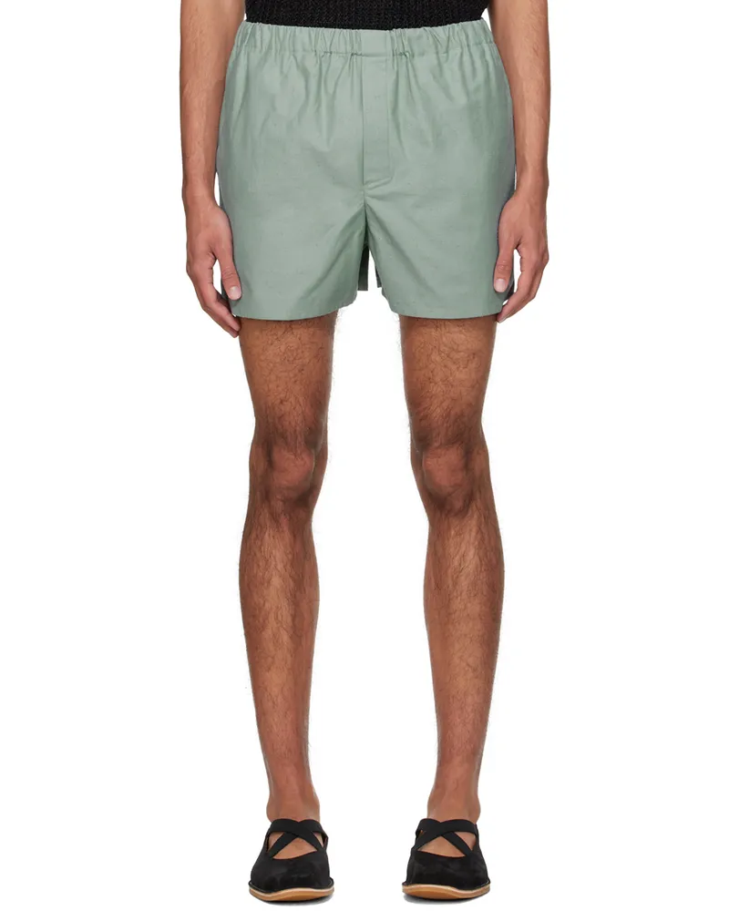 Ludovic de Saint Sernin Blue Mock-Fly Shorts Blue