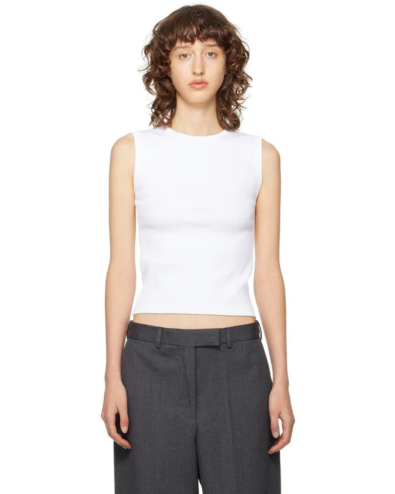 Róhe White Rib Tank Top White