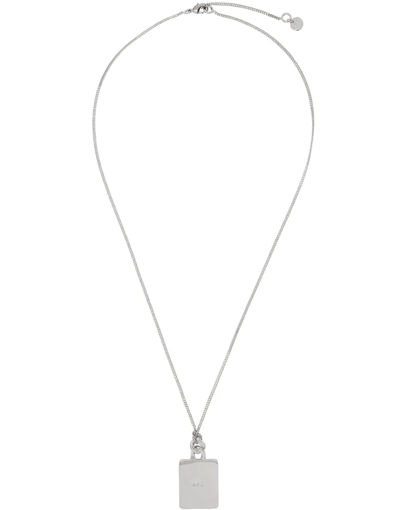 A.P.C. Silver Darwin Necklace Rab