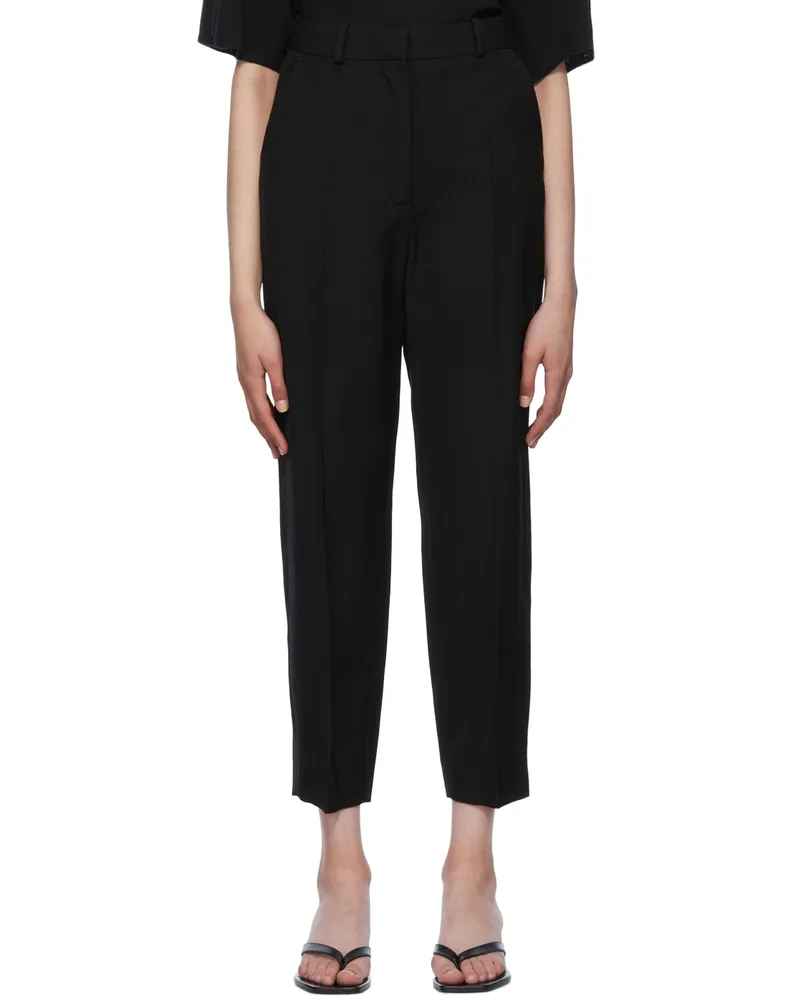 Totême Black Tapered Trousers 200