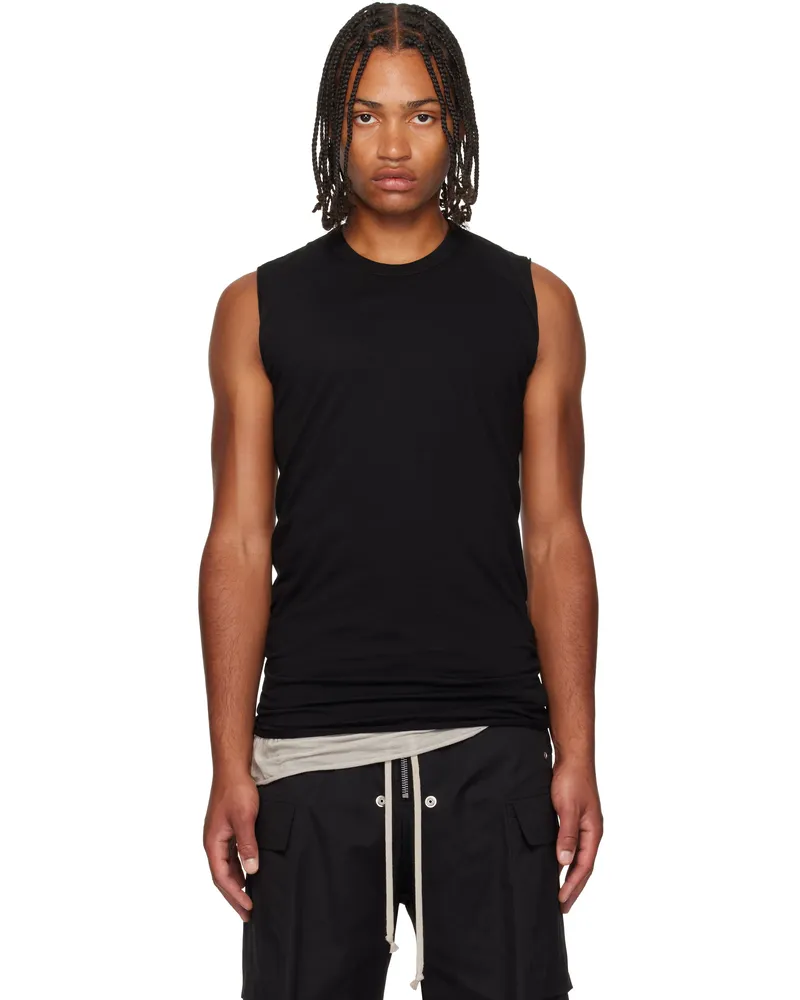 Rick Owens Black Concordians Basic Sleeveless Tank Top 09