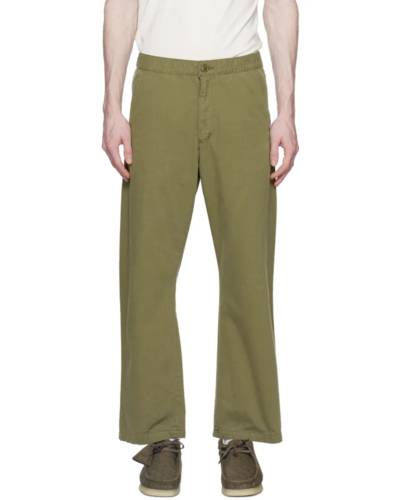Remi Relief Khaki Drawstring Trousers Khaki