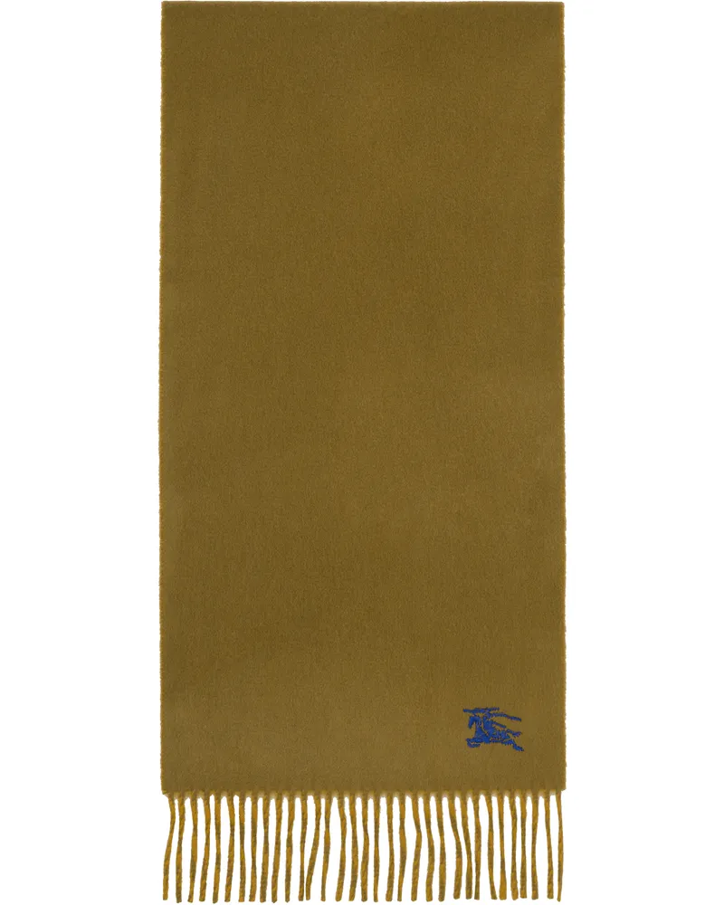 Burberry Khaki Cashmere Scarf Pea